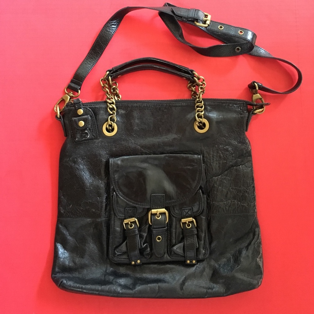 VINTAGE CYNTHIA ROWLEY CRINKLE LEATHER PURSE🍒EUC