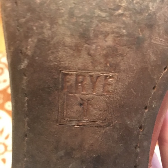 FRYE ankle boots, size 7, rust colored - Picture 3 of 4
