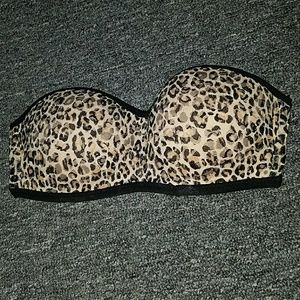 VS leopard lace bandeau
