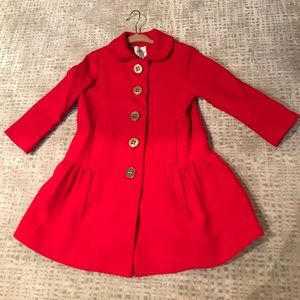 Milly mini Red coat size 3