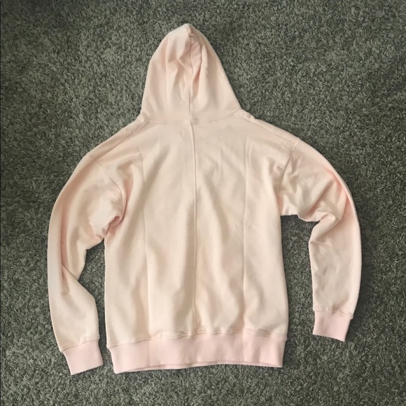 Salmon Pink Cream Urkool Large Hoodie Sweatshirt - Picture 2 of 2