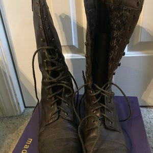 Size 10 Madden Girl mid calf lace ups