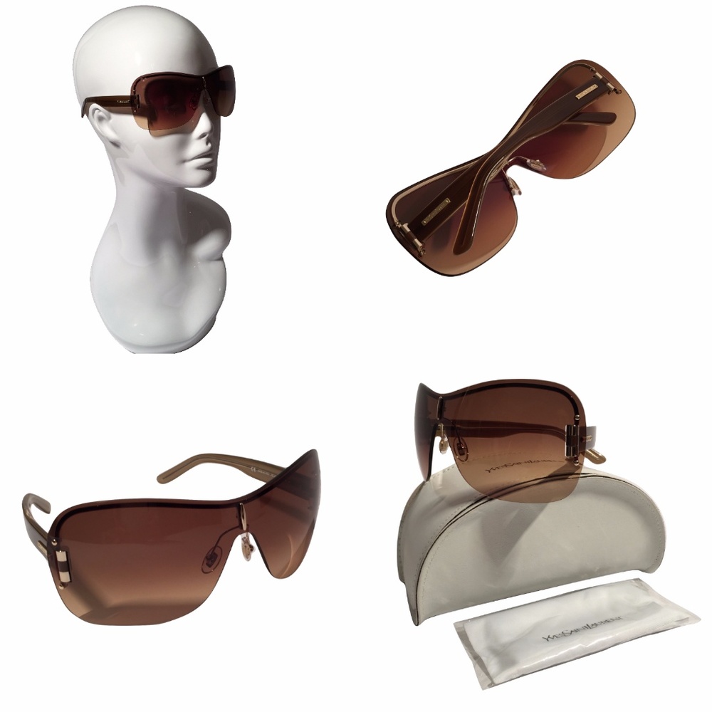 NEW W/ Case YSL Yves Saint Laurent SUNGLASSES