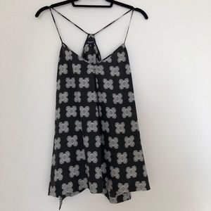 Madewell silk clover print tank