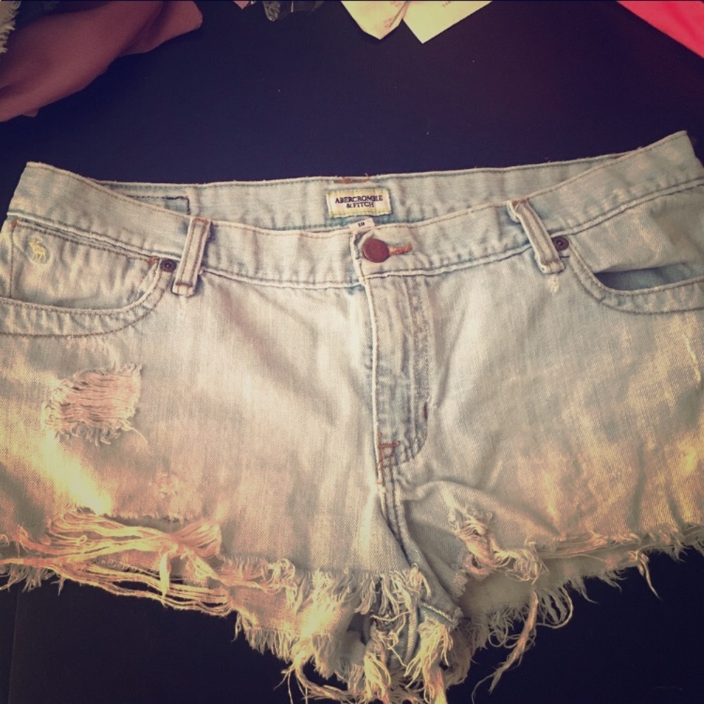 Abercrombie & Fitch denim shorts, size 10.