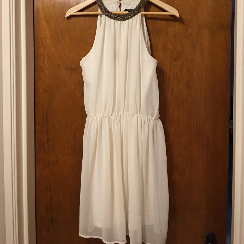 Zara dress with beaded collar