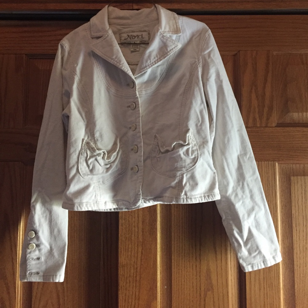 Nori Nori size large or fit medium corduroy material cream color