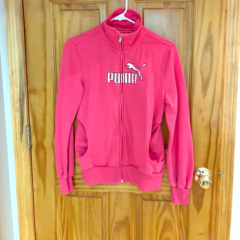 Pink puma zip up