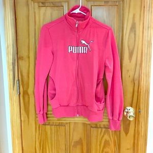 Pink puma zip up