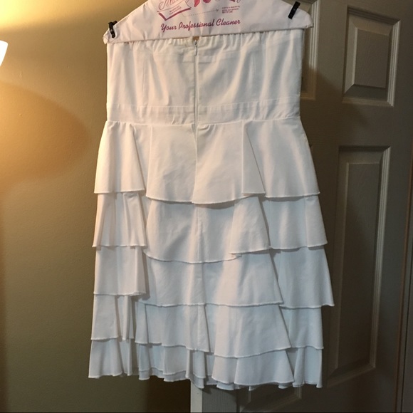 White Ruffle Dress - Picture 2 of 2