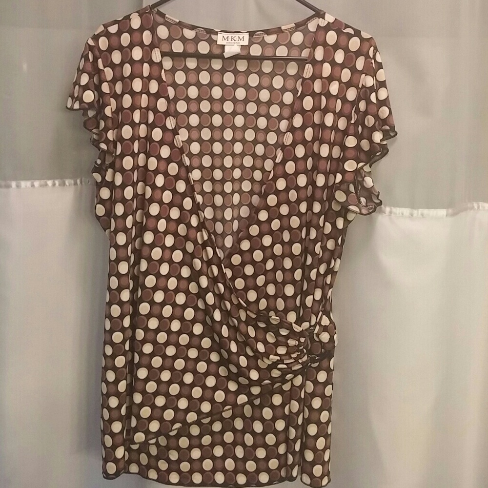 Poka dot blouse