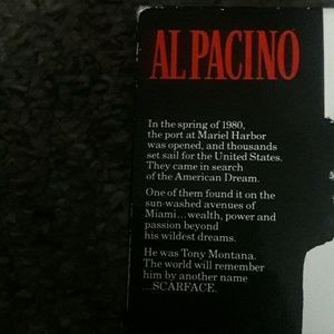 AlPacino ScarFace Part 1& 2 Vhs Tape