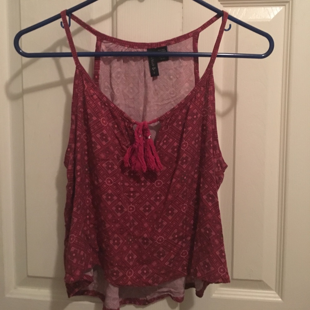 Red tank top
