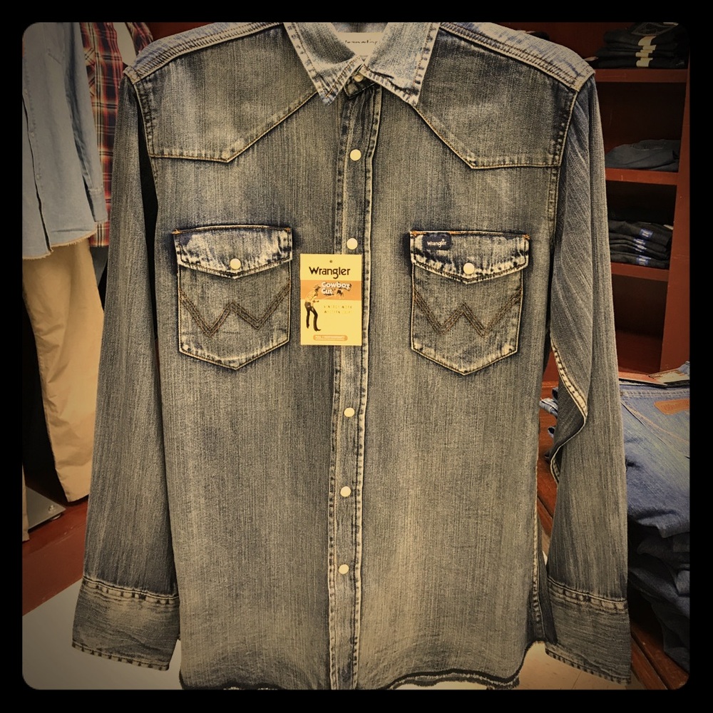 Button up denim shirt