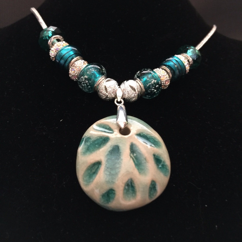 Necklace with Stone and Beads