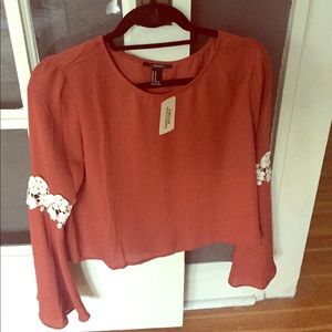 Forever 21 bell sleeve blouse