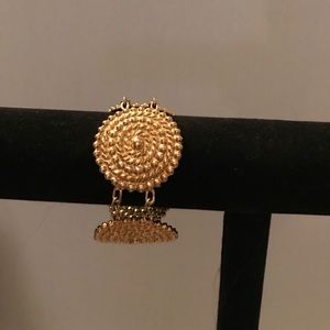 Gold tone medallion bracelet