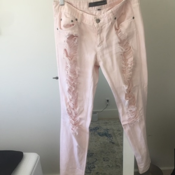 Light Pink Ripped Jeans! - Picture 3 of 3