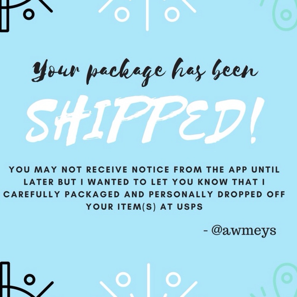 Thank you! Your Package Has Shipped!