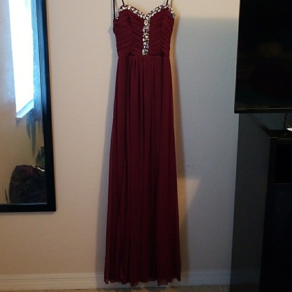 Burgundy Gown