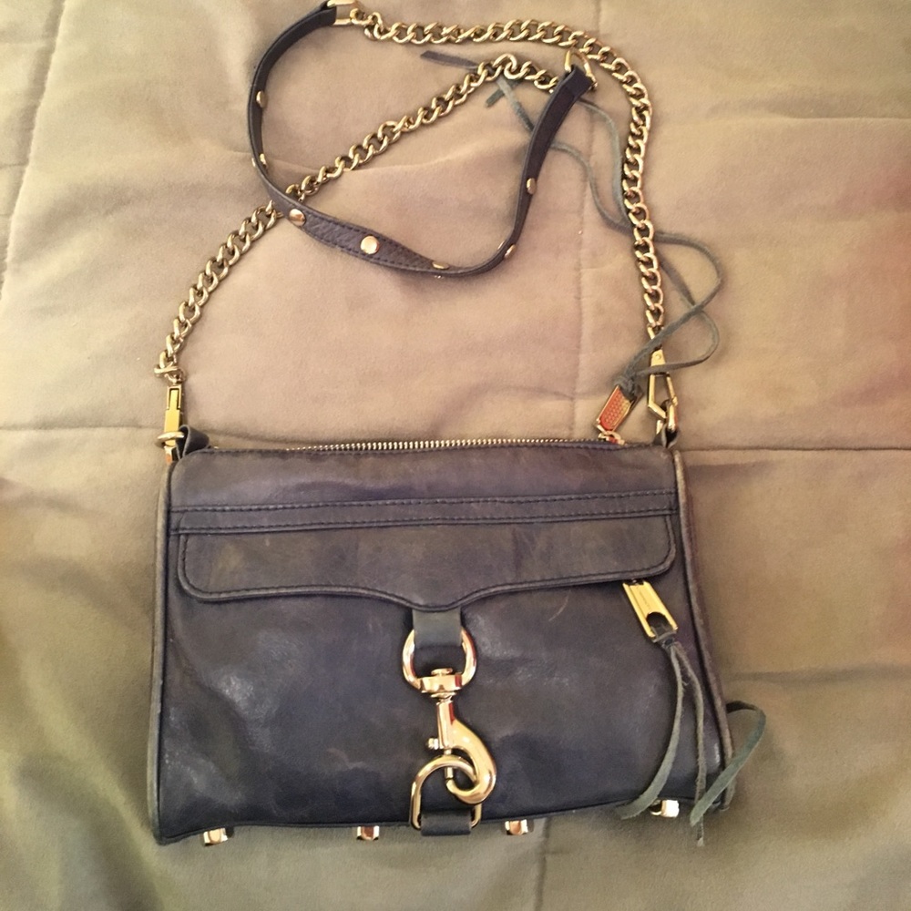 Rebecca Minkoff Mini Mac - Blue Leather Crossbody