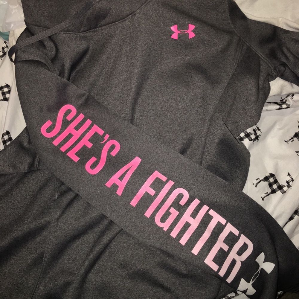 Under armor breast cancer hoodie