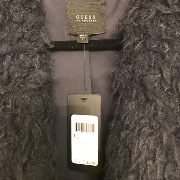 GUESS faux fur jacket. NWOT - Picture 2 of 4