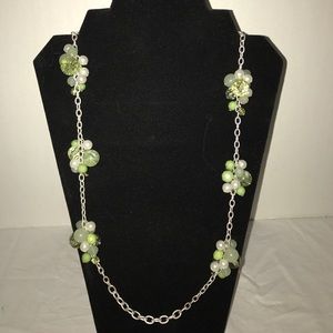 Chunky, Silvertown green necklace
