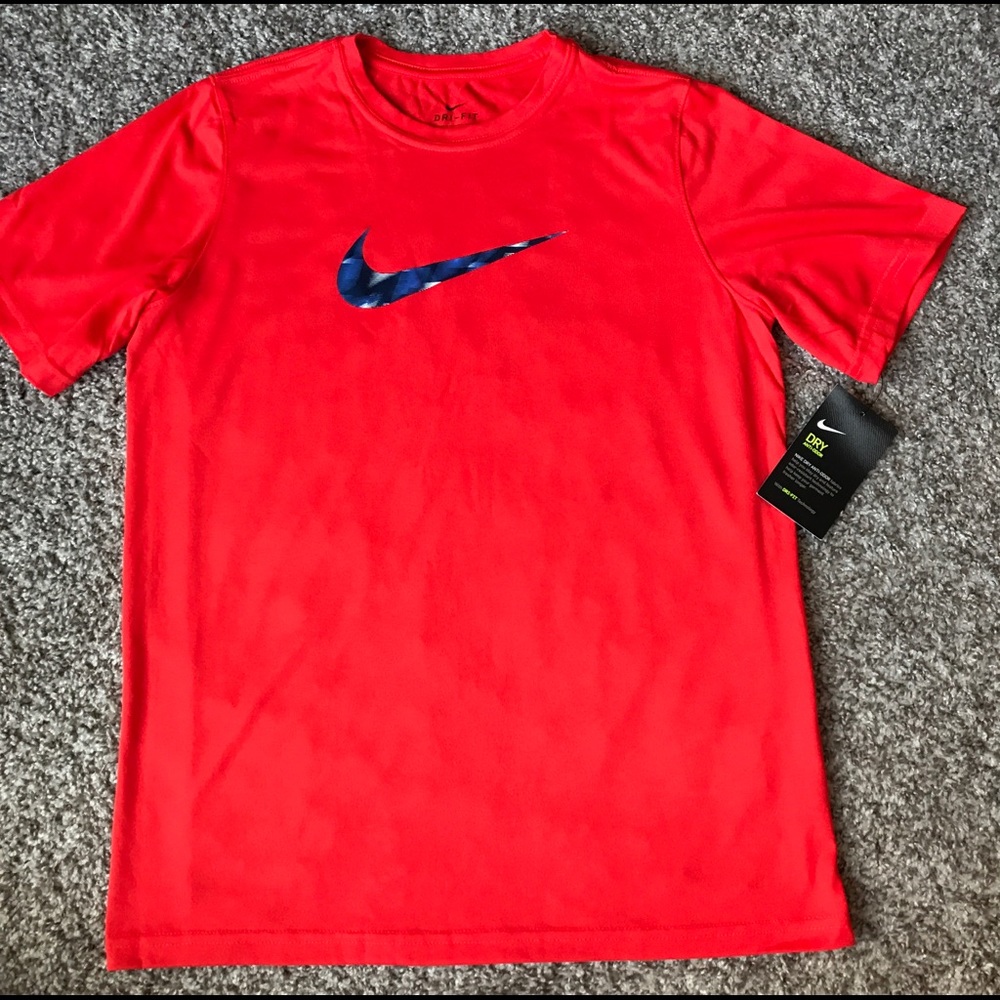 Boys Nike Orange & Blue Swoosh,  XL, NWT