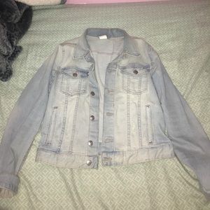 Light was denim jacket