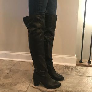 Jeffrey Campbell leather knee high boots