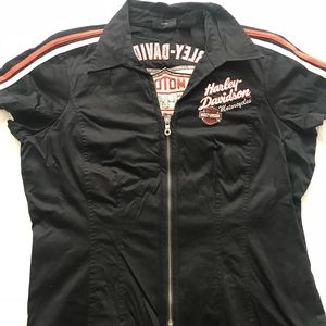 Harley Davidson Zip Up Shirt