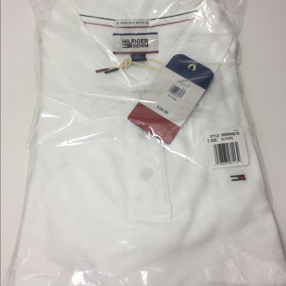Tommy Hilfiger Denim Men Original Flag Polo Shirt