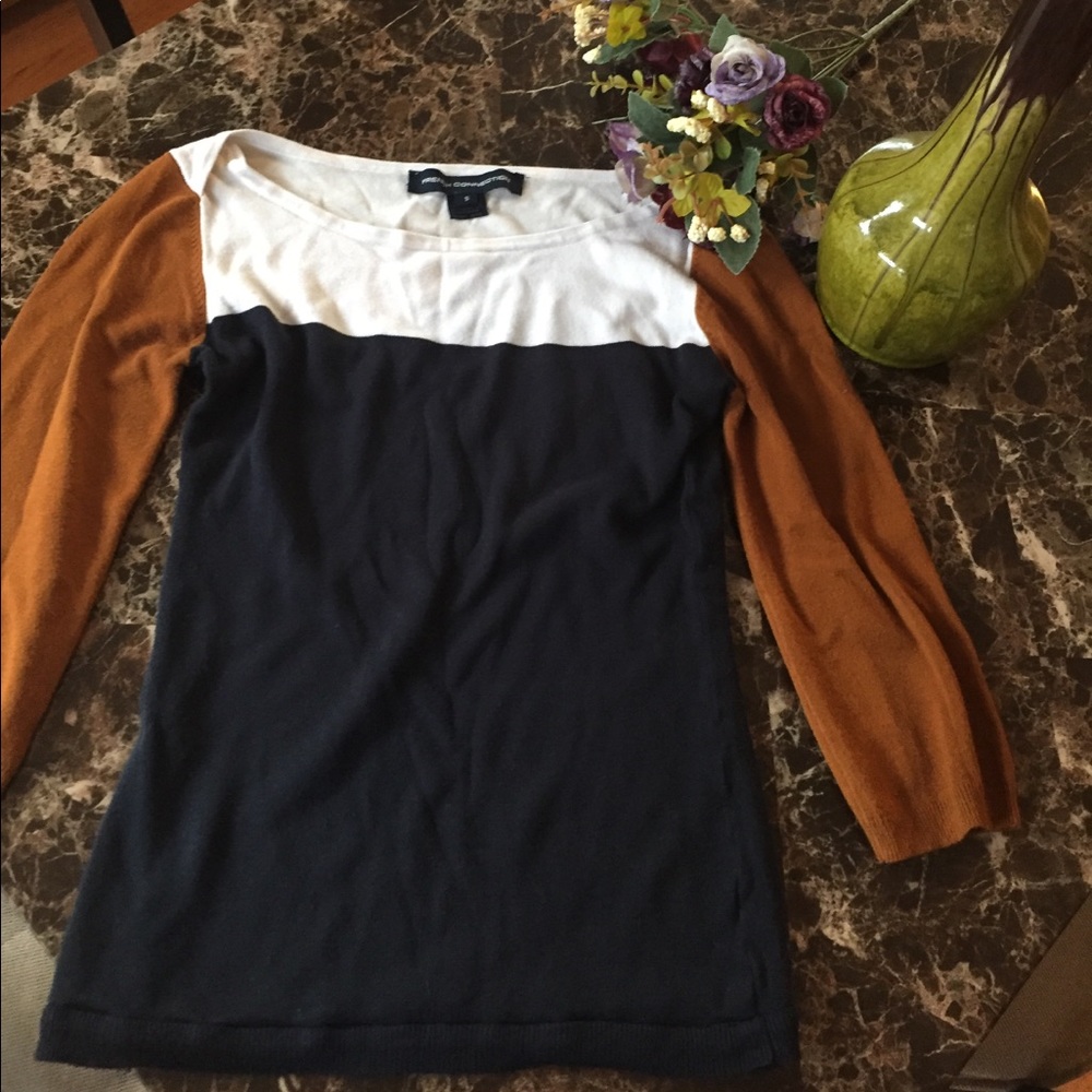 French Connection tri color top