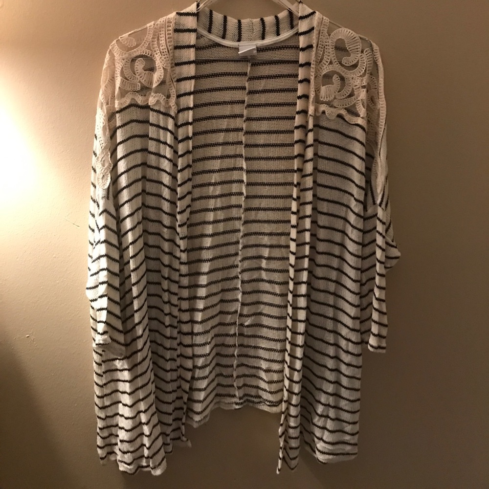 Stripped cardigan