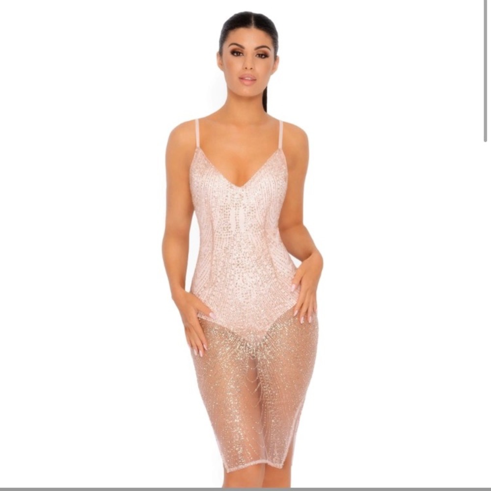 Pink and Gold dress size 2