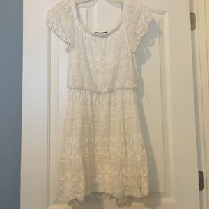 Cream lace dress