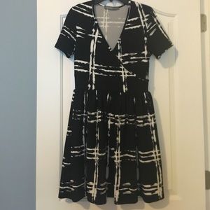Black and white printed dress