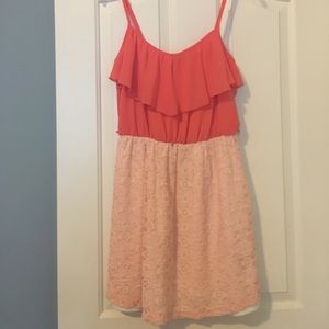 Coral dress