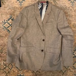 Ted Baker London Sportcoat Herringbone Linen (40R)