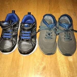 2 pairs boys shoes