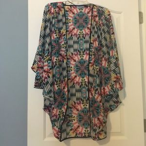 Printed kimono