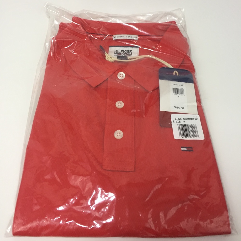Tommy Hilfiger Denim Men Original Flag Polo Shirt