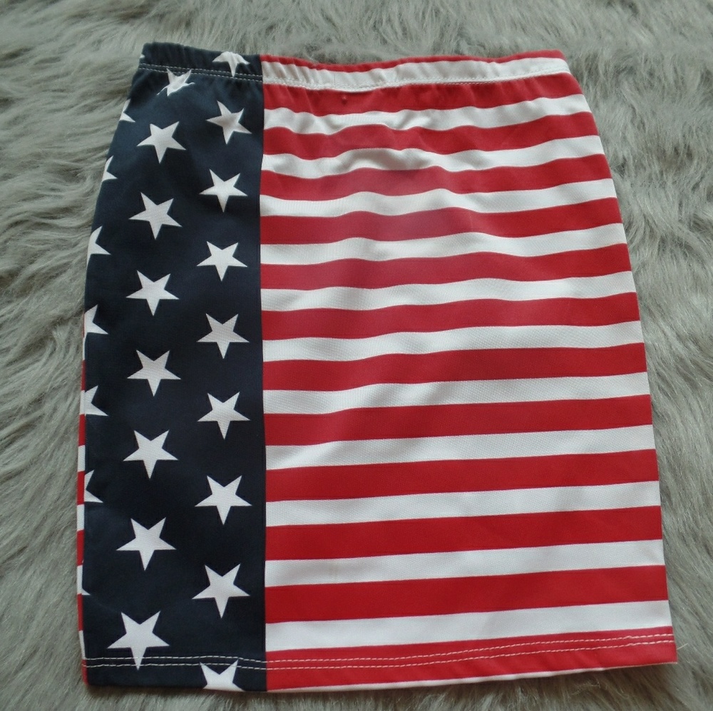 American Flag Skirt NWOT