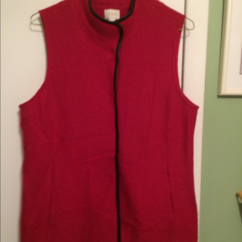 Wool long vest
