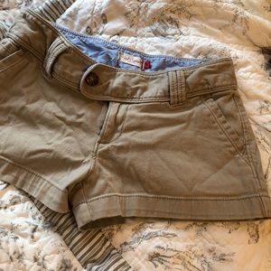 khaki shorts