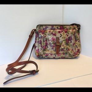 Patricia Nash crossbody leather floral purse