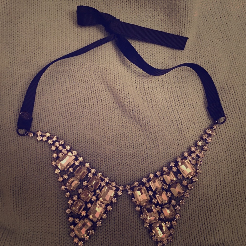Rhinestone collar necklace by cara n.y.