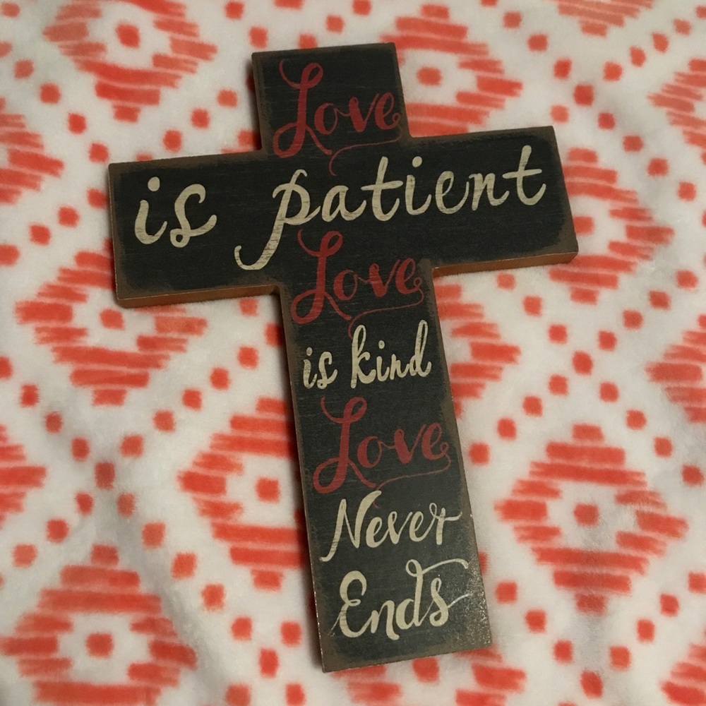 Wooden cross decoration