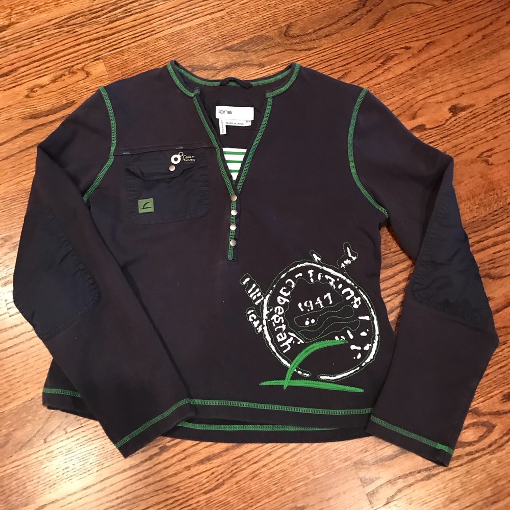 Lana Sport nautical shirt SZ medium